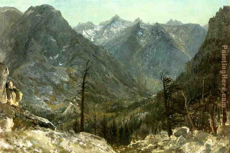 The Sierra Nevadas painting - Albert Bierstadt The Sierra Nevadas art painting